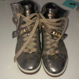 Michael Kors Hightop Gold Sneaker